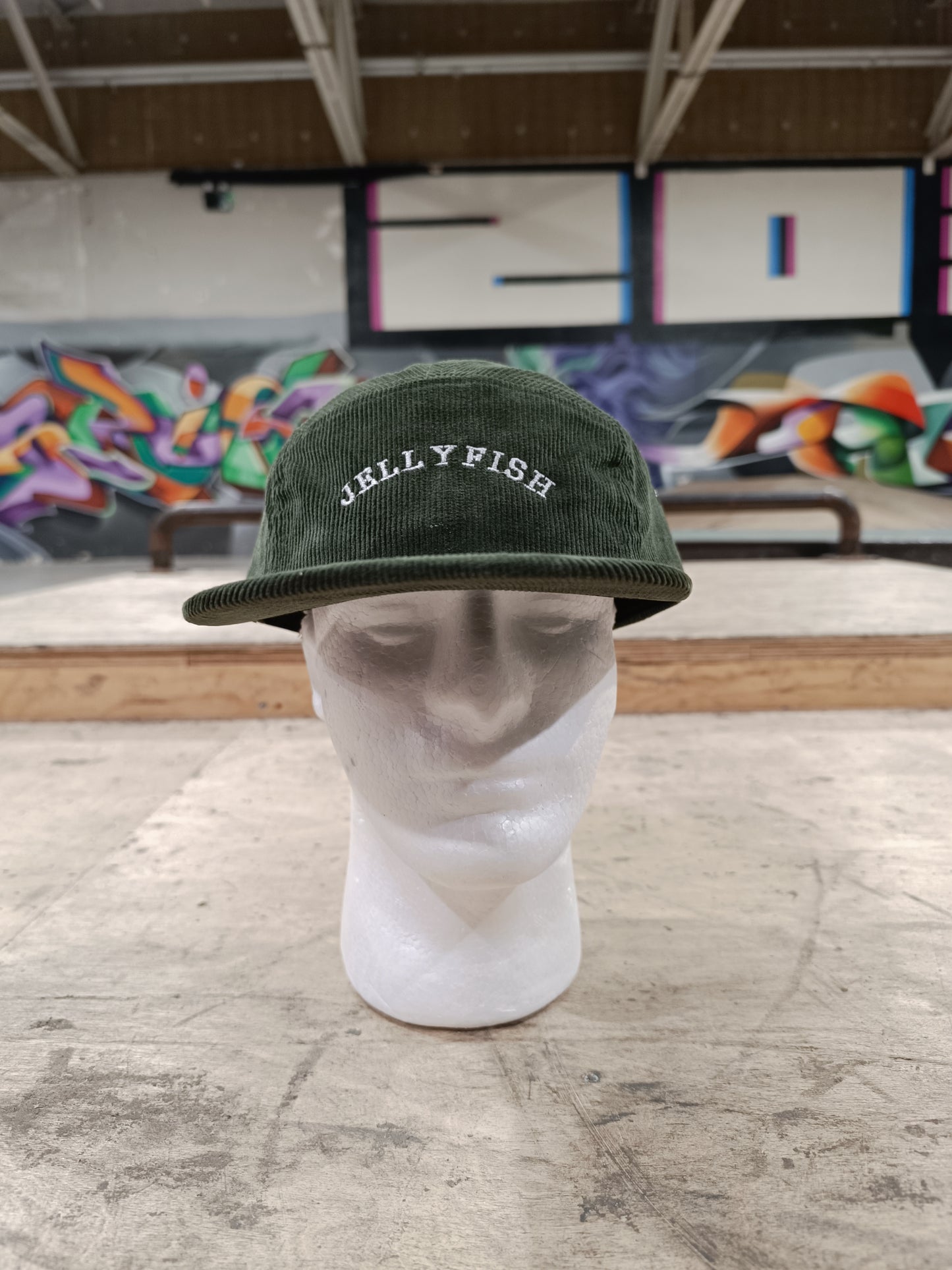 JELLYFISH corduroy 5 panel cap black/beige/olive